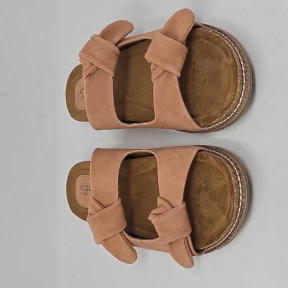 Eurosoft Women's Golden Light Pink Slide Sandals Size 8.5 - Picture 2 of 7